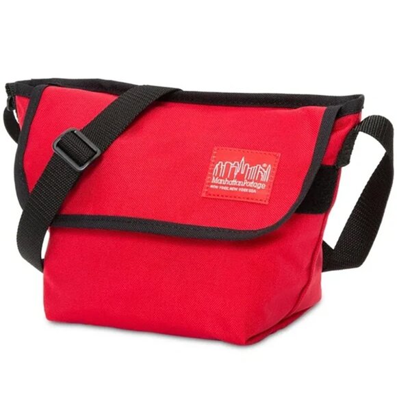 Manhattan Portage Nylon Messenger Bag - Red - Picture 4 of 13
